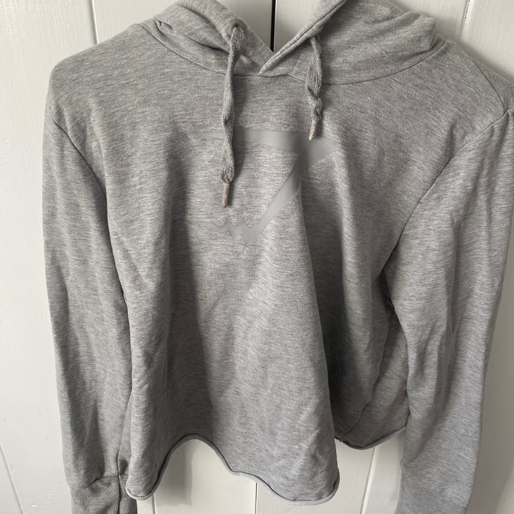 Gymshark size Large Grey Cropped Hoodie
